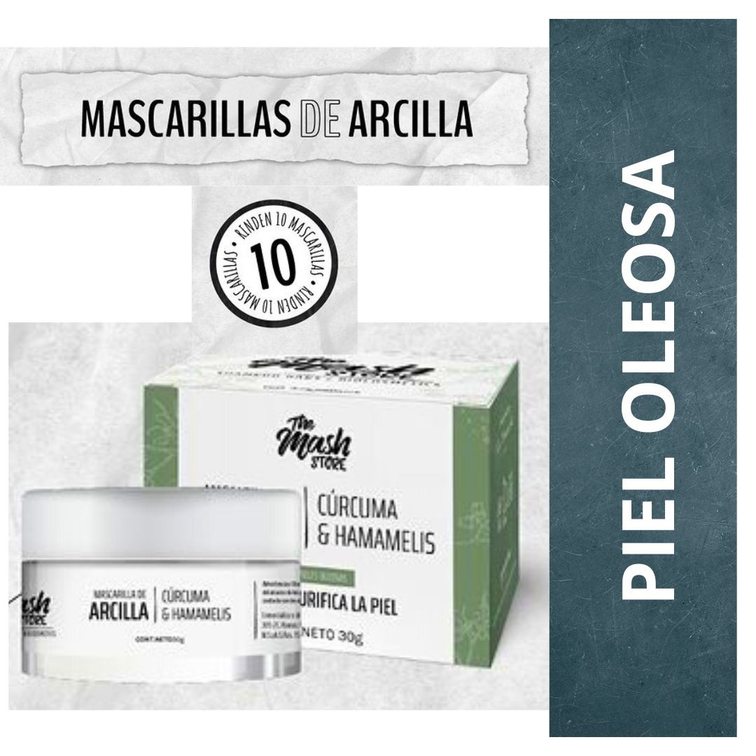 Mascarilla De Arcilla En Polvo The Mash Store X Gr C Rcuma Y Hamamelis