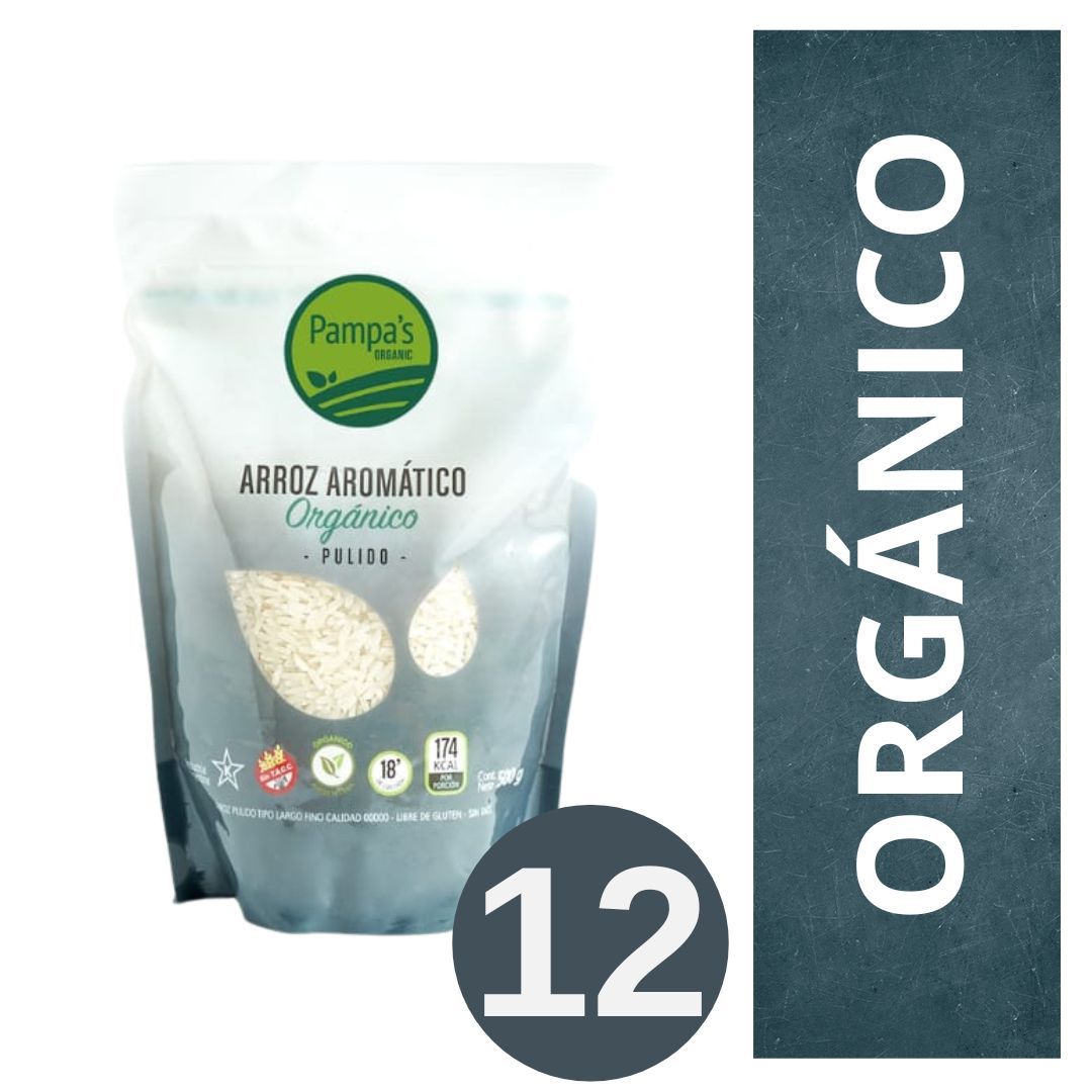 arroz-organico-aromatico-pulido-pampas-organic-12-x-500-gr