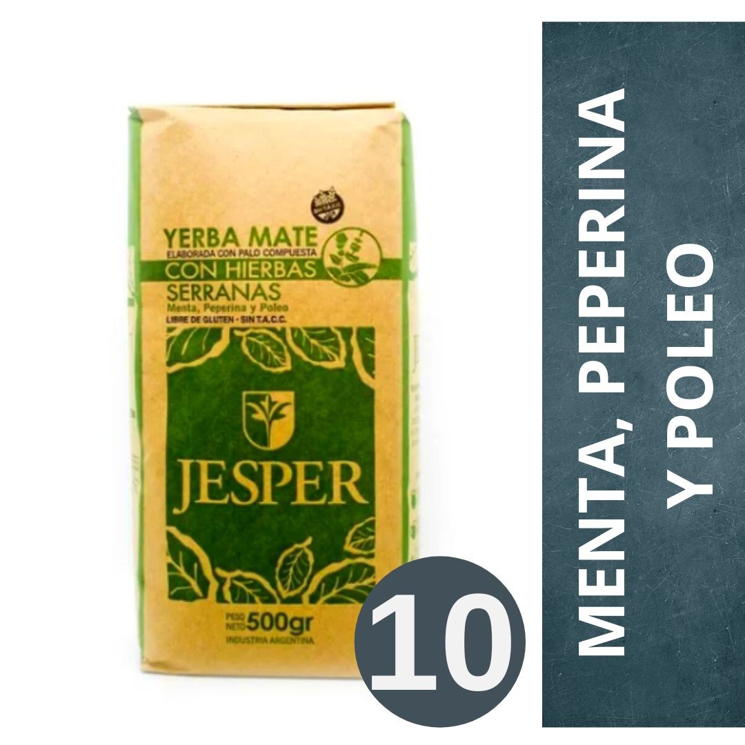 pack-de-yerba-mate-jesper-con-hierbas-10-x-500-gr
