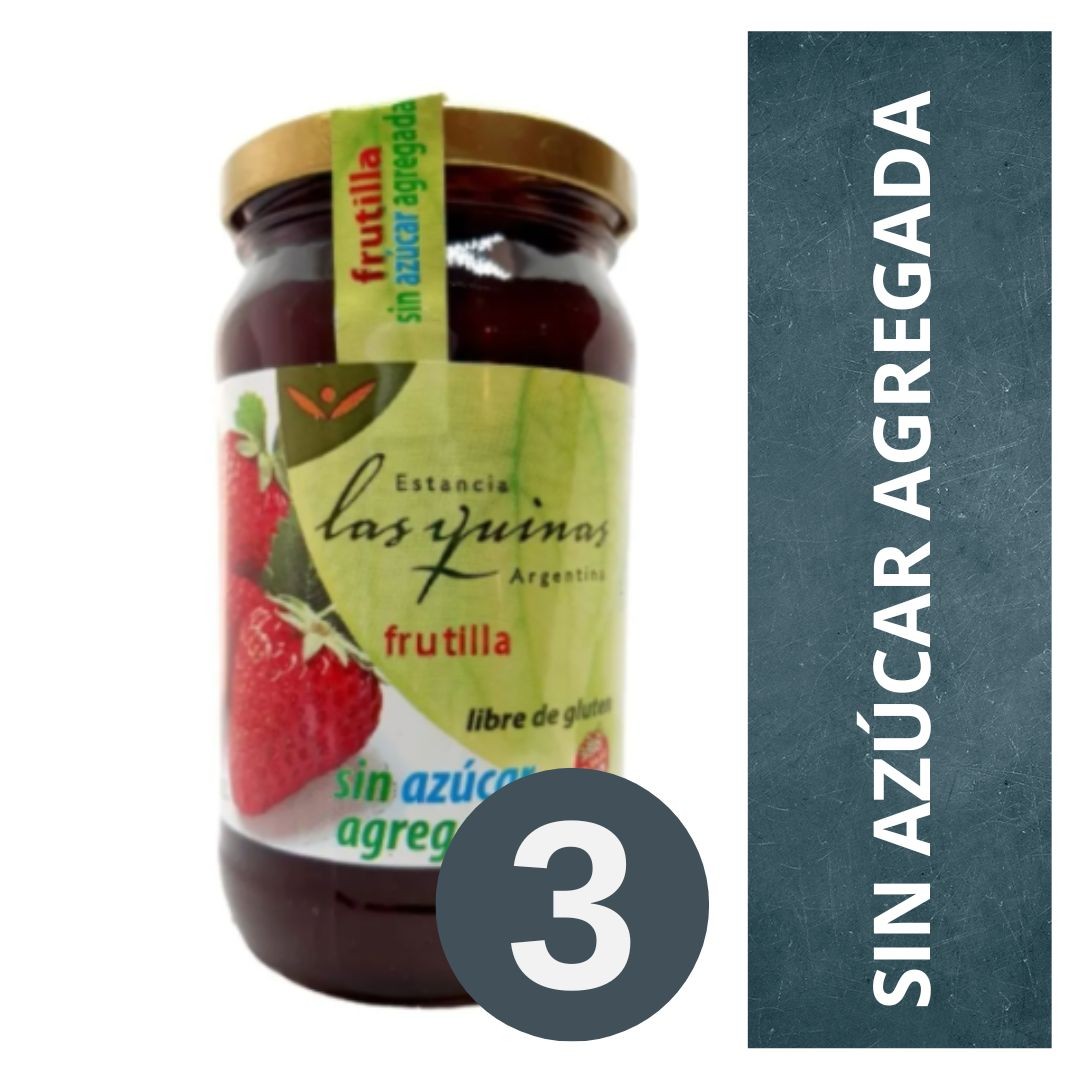 pack-de-mermelada-sin-azucar-las-quinas-frutilla-3-x-420-gr